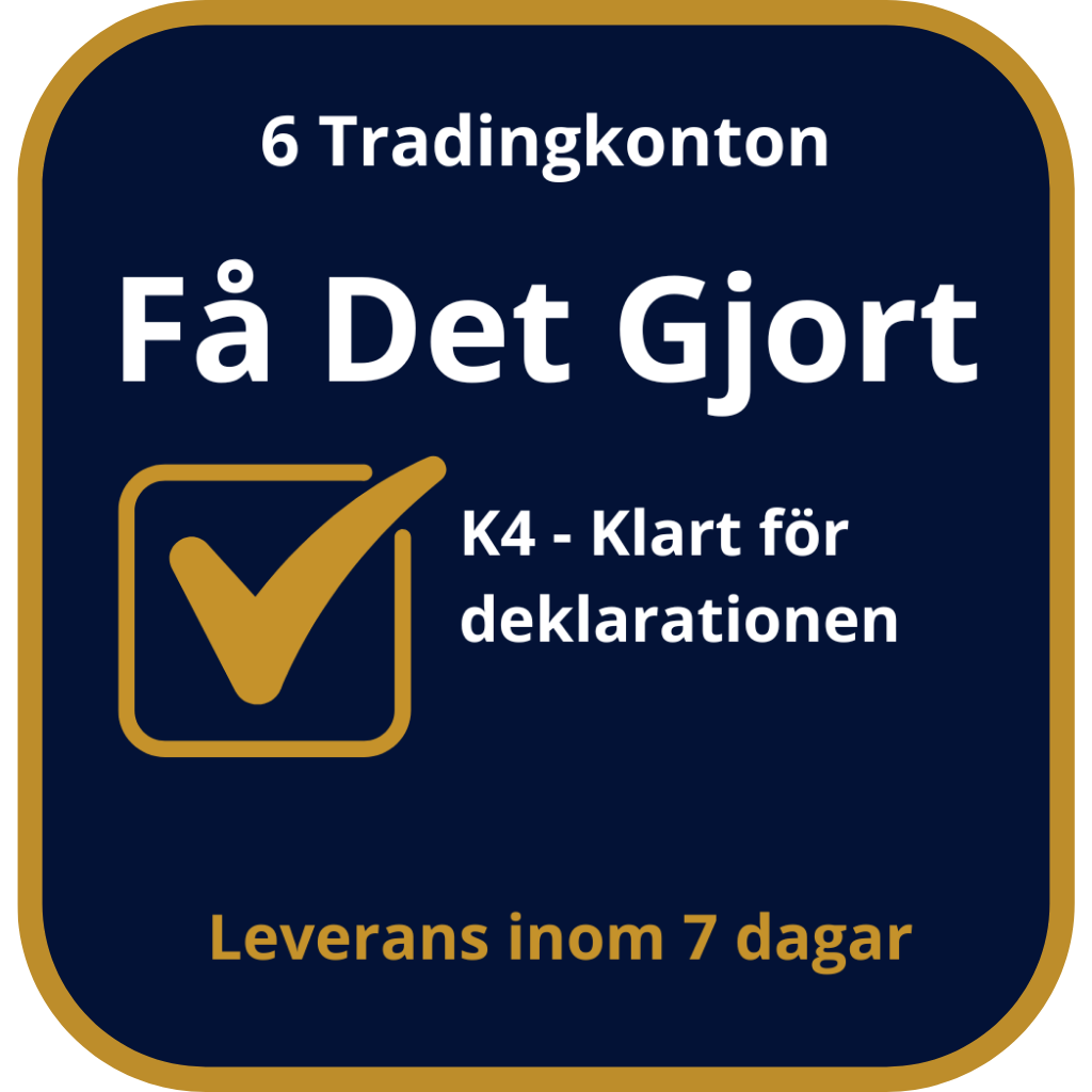 Få Det Gjort - 6 tradingkonton